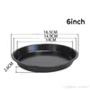 6/7/8/9/10 inch Pizza Plate Round Dish Pizza Pan Tray Food Grade Carbon Steel Non-stick Mold Baking Tool Baking Mould Pan WVT0874