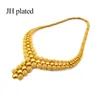 Dubai Luxury gold color Jewelry of women India Ethiopia African Bride wedding gifts Necklace earrings ring bracelet sets 201222