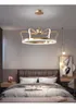 Złoty oświetlenie żyrandolowe LED do sypialni dzieci salon luksusowy lampa wiszące Nowoczesne nordic korony kreatywne żyrandole