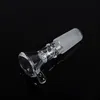 Transparent tjockt glas ört tobak oljeplattor peruk wig 14mm 18mm manlig gränssnitt gemensam vattenpipe hookah bong hål tratt skål dhl gratis