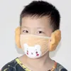 Beliebte 2-in-1-Ohrschutzbär-Gesichtsmaske Kinder-Mundmaske Anti-Staub-Gesichtsmasken Winter-Mundmuffel-Ohrenklappe für Kinder