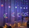 The latest LED1 set of decorative led string lights, stars, moon, curtain lights, Christmas day lights decoration, free shipping