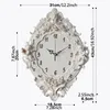 European Angel Wall Clock Resin Rose Flower och klockor Klassiker för stil Vardagsrum Sovrum Mute Cupid Resin Angel Clock Gift 1008