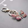 Cute Butterfly Keychain,Crystal Rhinestone Sparkling Pendants for Purse Bag Handbag Charm for Women Girls 122588