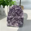 2 kg Amethyst Cluster kraftfulla djupa lila kristaller Spirituell inredning självstående rå rock kvarts geode helande reiki uruguay kristallkatedralprov polerad