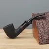 Handcarved briar wood smoking pipe filter pipe holder exquisite tobacco accessories collection wooden smoking pipe whole5154233