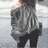 フリースプルオーバーパーカーコート女性柔らかいふわふわのジャケット秋冬暖かいカジュアル長袖スウェットシャツアウトウェア特大201008