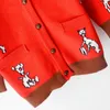 Fashion-2020 Mens Sweaters Fashion Animals Pattern Cardigan Trendy Womens Haute Couture 2020 For Wholesales S-L