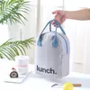 Luxurys Designers Bags Nouveau sac en toile Student Lunch Warm Pack Bento Thermal Packs With Rice Sac à main Couleur 6 Taille: 27 * 20 * 13 cm