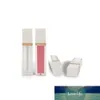 7ml Square Makeup Liquid Empty Lipstick Lip Gloss Tubes White Black Cap Transparent Frosted Cosmetic Packaging Container