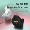 KZ EDX HIFI 이어폰 헤드폰 헤드폰 분리 가능한 2 핀 케이블 스포츠 노이즈 취소 헤드셋을위한 이어 버드 내 이어 버드 Samsung Android 스마트 폰