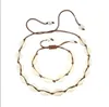 Conception originale coquillages collier Bracelet un ensemble coquillages naturels tricot chaîne corde fille tour de cou Bracelets bijoux cadeau réglable GC680