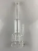 waterpijp glazen bong fles Recycler 18mm gezamenlijke rookpijp booreilanden