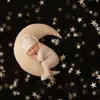 Baby hat poserar bönor månen kudde stjärnor set nyfödda fotografering rekvisita spädbarn foto skytte tillbehör 201208