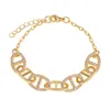 luxury gold cheap bracelet bangl women chain cubic zirconia copper bracelet