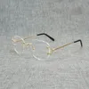 70OFF Vinger Willekeurig Vierkant Helder Glas Heren Ovaal C Draad Bril Optische Metalen Frame Oversize Brillen Dames voor Lezen Oculos7066459