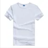 Hem Textil Sublimation Vit Blank T-shirt 100% Polyester Kortärmad Unisex för trycklogo