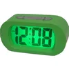 シリコーンミニ電子デスク時計LED学生ビッグキャラクターナイトライトポケット目覚まし時計ホームベッドルームデスクトップデコレーションBH5614
