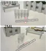 100pcs 2ml Effacer vide Parfum Spray plastique Bouteille Petit échantillon Atomiseur Container liquide transparent