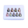9pcs Mini Stones Butelki Naturalne pół kryształowe leczenie Turbled Reiki WICCA z pudełkiem Y200106