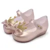 Crown Bow Girls Sandaler Söta barn Fish Mouth Skor Småbarn Baby Sandal Bekväma barn Princess Jelly Shoes