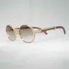 Occhiali da sole da spiaggia per uomo e donna firmati 20% di sconto Occhiali da uomo in corno naturale con strass per occhiali da guida da club Occhiali rotondi in legno Gafas Oculos