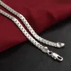 Necklace 5mm 50cm Men Jewelry Whole New Fashion 925 Sterling Silver Big Long Wide Tendy Male Full Side Chain For Pendant193N