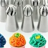 Cupcake Stainless Steel Bakeware Sphere Ball Shape Icing Piping Nozzles Pastry Cream Tips Flower Torch Pastry Tube Decoration Tools 20220121 Q2