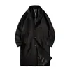 Mélanges de laine lourds d'hiver pour hommes pardessus mâle cachemire long coupe-vent coupe-vent en vrac vêtements rembourrés de coton laine trench-coat 201119