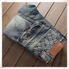 Herren Jeans Denim 2021 Casual Ripped HIP HOP Männer mit Löchern Super Skinny Famous Jean Scratched Biker Trouers