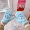 Fünf Finger Handschuhe Bentoy Milkjoy Netter Hund Korallen Fleece Mädchen String Weiche Fäustlinge Winter Warme Frauen Korea Japan Erwachsene Stickerei1