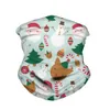 Kerstmis gezicht schild multifunctionele magische tulband Santa Claus print stofdicht en waas outdoor rij gezichtsmasker xD24050