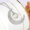 Pendant Necklaces Women Glowing Moon Pumpkin Creative Luminous Female Necklace Fashion Fine Jewelry 4 Colors1