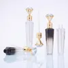 Diamant-DIY-Lipgloss-Röhrchen, Flaschen, transparent, leer, Lipgloss-Röhre, Lippenglanz, Reiseflasche, Verpackungsbehälter, nachfüllbar, 3 ml