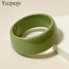 Bangle Trendy Wide Cuff Bracelets For Women Minimalist Irregular Acrylic Resin Round Charm Jewellery Colorful