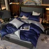 Conjuntos de cama Conjunto de cama de algodão egípcio de luxo Conjunto de cama Família Twin Size Tamanho da capa de edredom e 2Pillow Shams Ultra Soft and Easy Care 220901