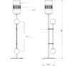 Postmodern LED Salon Lighting Oświetlenie Nordic Hotel Deco Lampy podłogowe Home Luksusowe wyposażenie miedziane Sypialnia Lampy podłogowe