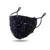 Дизайнер моды женские лица маска для лица Bling Bling Sequins Cycling Camping Travel Mask моющиеся многоразовые маски ткани