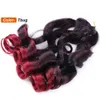 Cheveux tressés bouclés 22 pouces nouvelle vague lâche Crochet pré-étiré rebondissant français synthétique pour les femmes Extensions de cheveux LS046847636