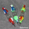 kits NC de néctar de vidro de vidro de cachimbo com articulação de 10 mm Ti Bongs de vidro de vidro de vidro de vidro de silicone DAB SLIGS DAB