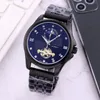 Fashion Luxury Men Watchs Top Brand Band en acier inoxydable Mécanique mouvement automatique Mouvement Moon Phase de chouchoul Fly