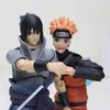 14cm Naruto Uchiha Sasuke Itachi Namikaze Minato Hatake Kakashi Gaara Jiraiya PVC Action Figure Toys Model Q0522246O