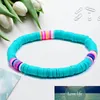 1 pièces arc-en-ciel vinyle disque perle surfeur extensible Bracelet couleur or métal perlé été plage Bracelet bijoux