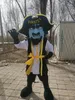 Högkvalitativa riktiga bilder Piratkapten Mascot Kostym för Party Cartoon Character Support Customization