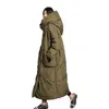 KJMYYX veste d'hiver femmes nouveau épaissir longue parka à capuche femmes manteau d'hiver veste chaude femme manteaux pardessus 201019