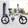 Folding Bike 20 Inch Variable Speed Grid Disc Brake Male And Female Ultra-Light Students Carry Small Bicycles