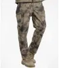 Mode- Requin Peau Militaire Tactique Cargo Pantalon Hommes Chaud jungle Camping Escalade Plat Revêtement Imperméable Coupe-Vent Camo long Pantalon