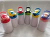 Bottiglia d'acqua per bambini da 12 once con sublimazione in bianco, 6 colori, 350 ml, con coperchio in cannuccia, bicchieri in acciaio inossidabile, SPEDIZIONE MARE CCA12598