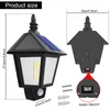Solar Lights Solar Flame Flickering Dancing Wall Lamp Outdoor Waterproof Led SolarLandscape Decoration Lighting Security Light