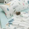 Svetanya Dinosauro Lenzuolo Federa Copripiumino Set biancheria da letto in cotone Bambini Adolescenti Biancheria da letto Singola Queen Full Double Size 201210